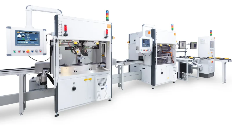 Laser soldering automation with AOI and Veryfi station